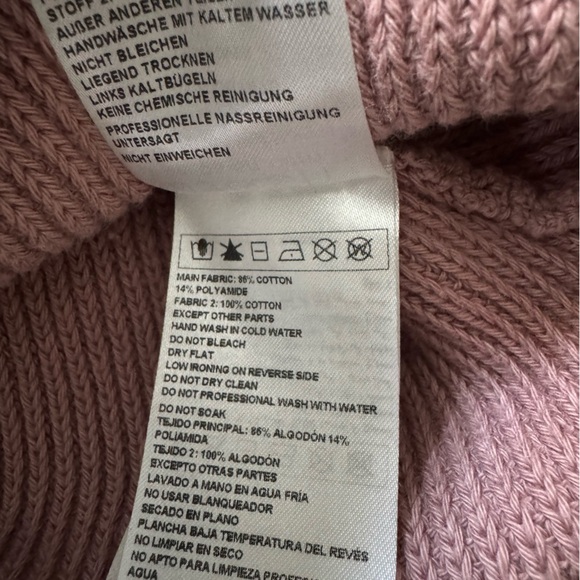 Ba&sh Samoa Pink Embroidered Puff Sleeve Lady Pullover Sweater size Small - Picture 14 of 14